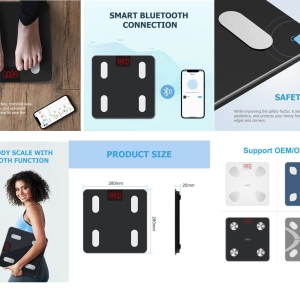 Bluetooth body fat scale is coming for personal healthcare management,