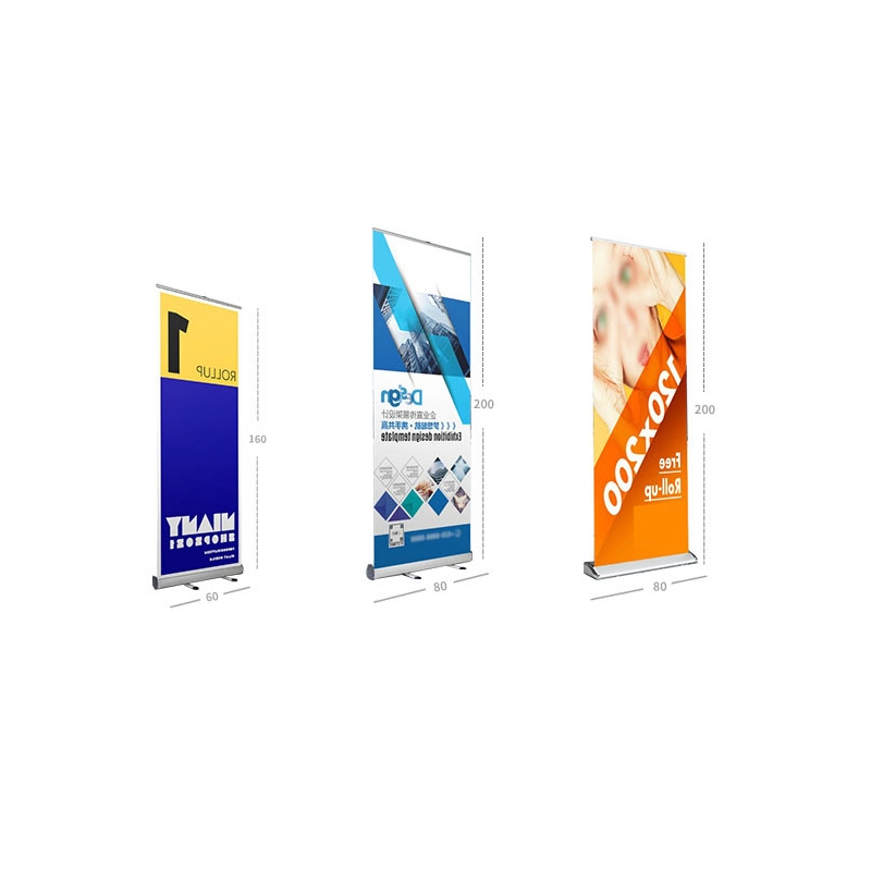 Porta Banner Retractil, de 60 x 120, 80 x 200 o 120 x 200 cmts