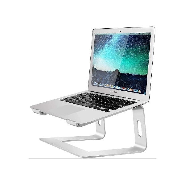 Stand Ergonomico para Laptop, en aluminio, 26 x 22.5 x 15 cmts