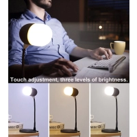 Lampara LED 3 en 1, con Parlante Bluetooth y Cargador Inalambrico, 12 x 32 cmts