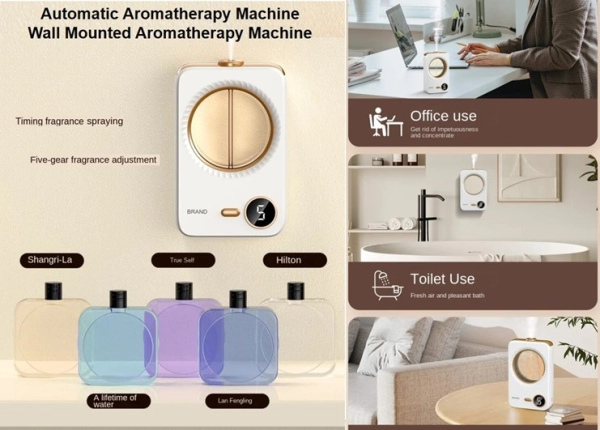 Maquina Automatica de Aromaterapia, 50 ml, en ABS