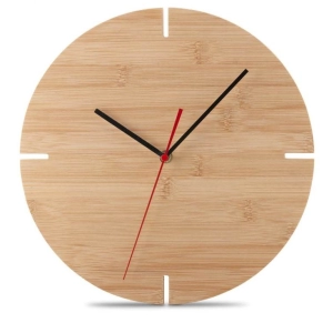 Reloj de Pared en Bambu, de 30 cmts de diametro