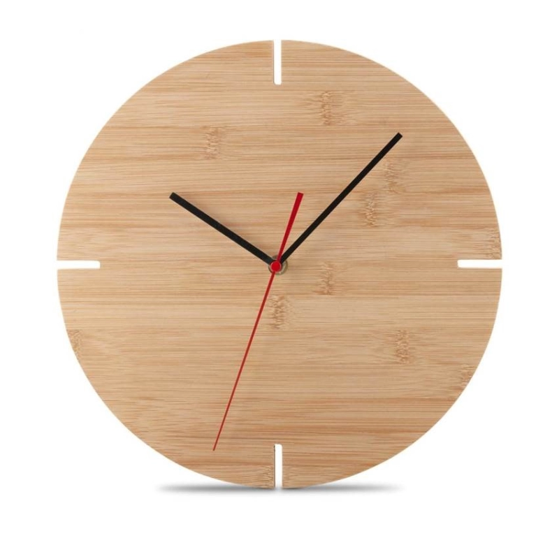 Reloj de Pared en Bambu, de 30 cmts de diametro