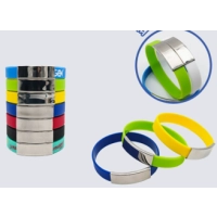 Brazalete Medico continuo, elaborado en Silicona + Metal, con datos del paciente