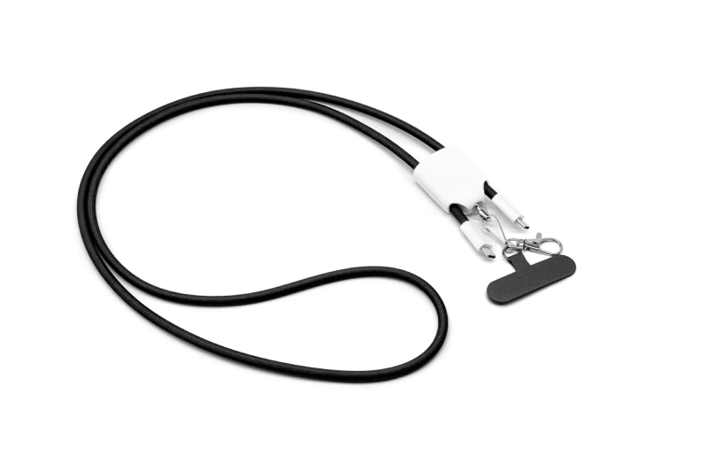 Cinta Porta celular con Cargador 4 en 1, 60W carga rapida y data transfer