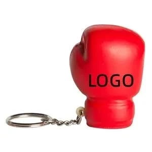 Llavero Antistress,  elaborado en PU, en forma de Guante de Boxeo