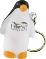 Llavero Antistress,  elaborado en PU, en forma de Pinguino