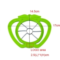 Cortador de Manzana, elaborado en plastico ABS + Metal