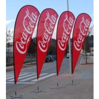Bandera Publicitaria tipo Gota.