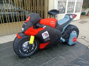 Dummy Inflable Estatico diseño Motocicleta