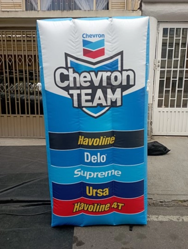 Dummy Inflable Estatico diseño Chevron Team