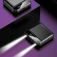 Power Bank Kin, bateria externa de 10.000 mAh, tamaño 8 x 8 x 2.2 cmts