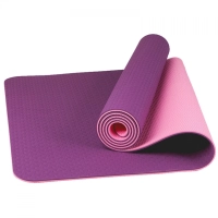 Tapete para Yoga en TPE, de dos tonos, 183 x 61 x 0.6 cmts