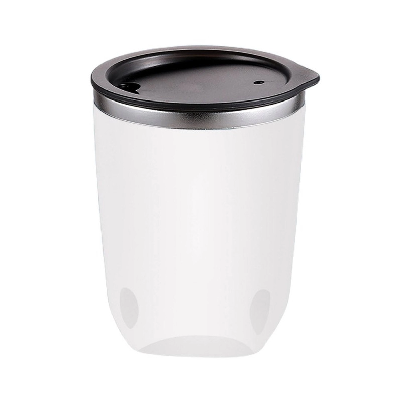 Mug Paix, de 300 ml, doble pared de PP y Acero inox., de 10.5 x 8 cmts