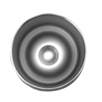 Mug Dominica 350 ml, doble pared acero inox, tapa cierre presion, 12 x 6.8 cm