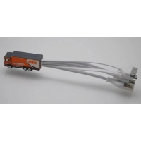 Cable Multiconector x 3 en PVC 3D en diseño personalizado