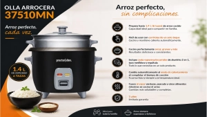 Olla Arrocera marca Hamilton Beach, de 6 tazas, 1.4 Litros de capacidad