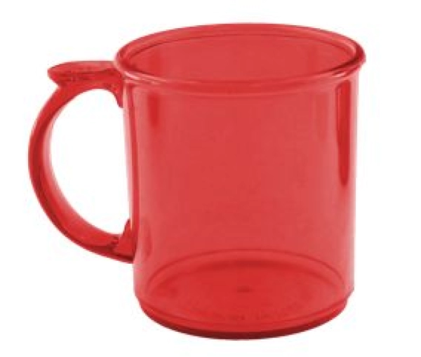 Mug de 12 onzas, 350 ml, sin tapa, 9.2 x 8.7 cmts, en Polipropileno