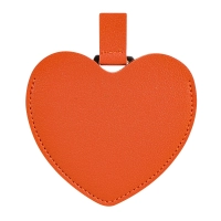 Espejo Irrompible Corazon, en Acero, 8.3 x 9.5 cmts, en estuche cuerina