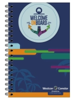 Cuaderno Argollado Pasta Dura, tamaño 25 x 17.5 cmts