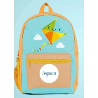 Morral Infantil Chipre, en lona, sublimado, con varios bolsillos, 35x30x12 cm