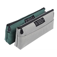 Cartuchera Valetta, en lona, con bolsillo plano al frente, 25 x 10 x 5 cmts