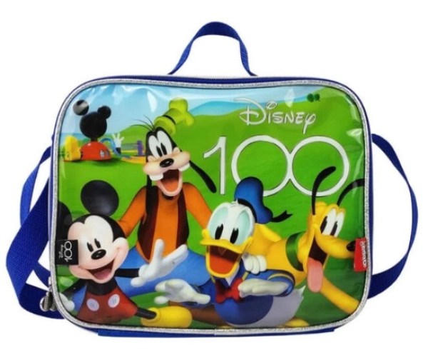 Lonchera Inflantil Doral, con bolsillos internos, forro y espuma, 25x20x10 cm