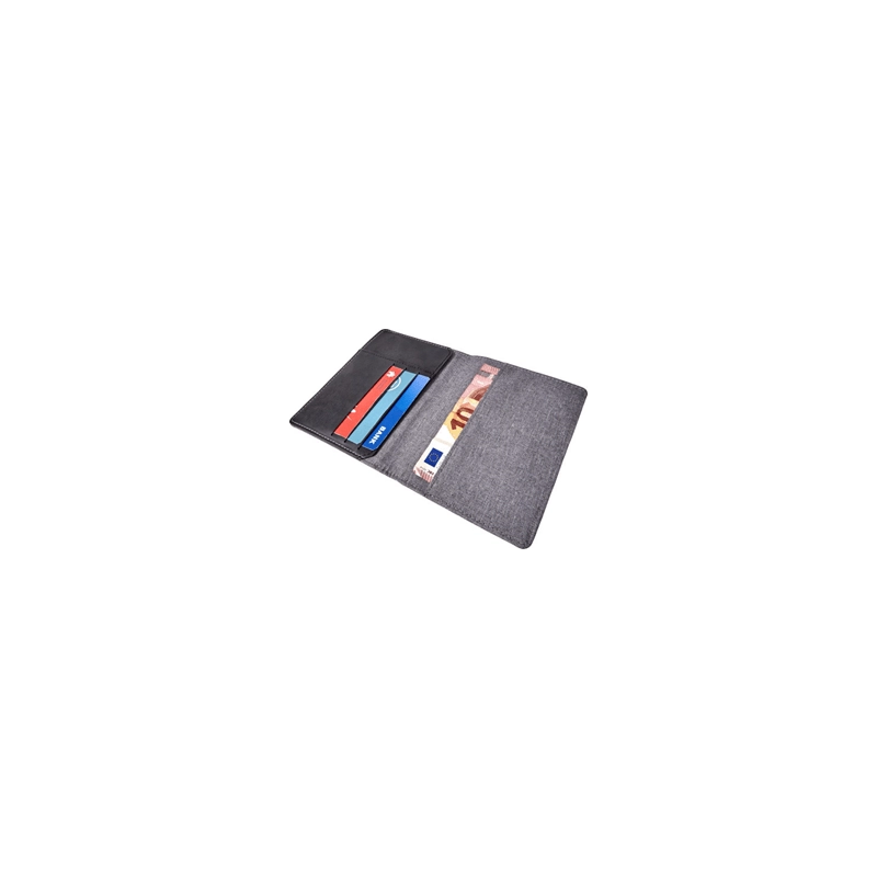 Portadocumentos Nassau, en imitacion cuero, multiples bolsillos, 14.5 x 10.3 cmts