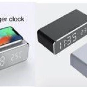 Reloj Despertador con Cargador Inalámbrico 5W.