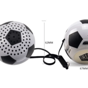 Parlante Bluetooth en ABS en forma de balon de Futbol modelo 2, 6.2 x 6.7 cmts