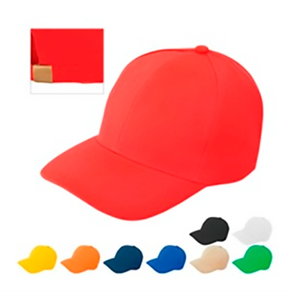 Gorra Tanzania, en tela drill con boton forrado y 3 costuras en la visera