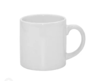 Mug en ceramica, color blanco, de 6 onzas