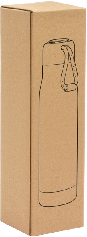 Botella Doble Pared en Acero, de 500 ml, con manija, de 25.5 x 7 cmts,