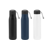 Botella Doble Pared en Acero, de 500 ml, con manija, de 25.5 x 7 cmts,