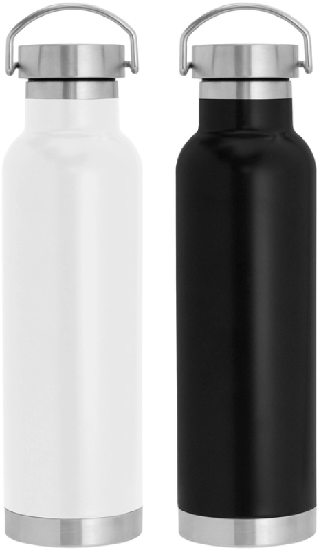 Botella en Acero, 650 ml, tamaño 7.3 x 26 cmts, con aislamiento termico