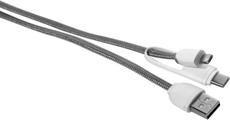 Cable Cargador para Celular x 2, con llavero, tamaño 26.5 cmts
