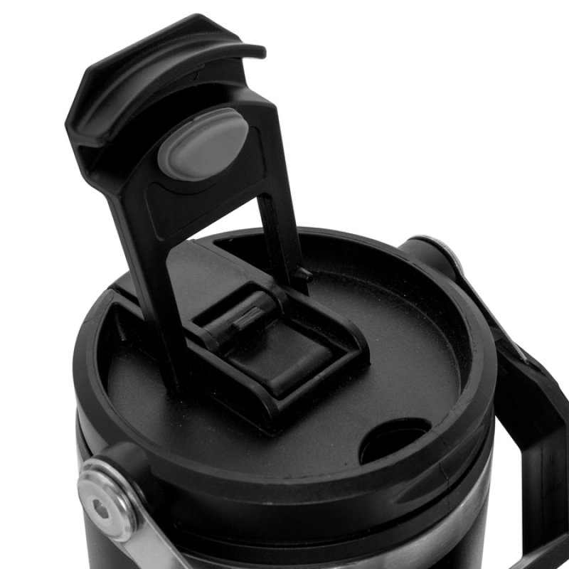 Mug Termico 880 ml, doble pared, sellado al vacio con pitillo,  10.5 x 24 cm