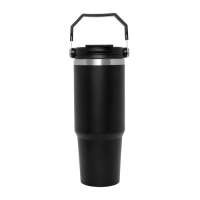 Mug Termico 880 ml, doble pared, sellado al vacio con pitillo,  10.5 x 24 cm