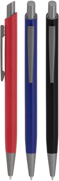 Boligrafo metalico retractil, acabado mate