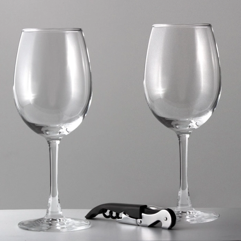 Set de 2 Copas de Vino y Sacacorchos, en caja de regalo 7.4x 20 cmts