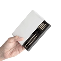 Set de 3 Destornilladores con multiples puntas, caja de 7.3 x 13.7 x 2.1 cm