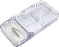 Pastillero Organizador con corta pastillas, medida 12 x 6.3 x 1.8 cmts