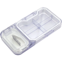 Pastillero Organizador con corta pastillas, medida 12 x 6.3 x 1.8 cmts