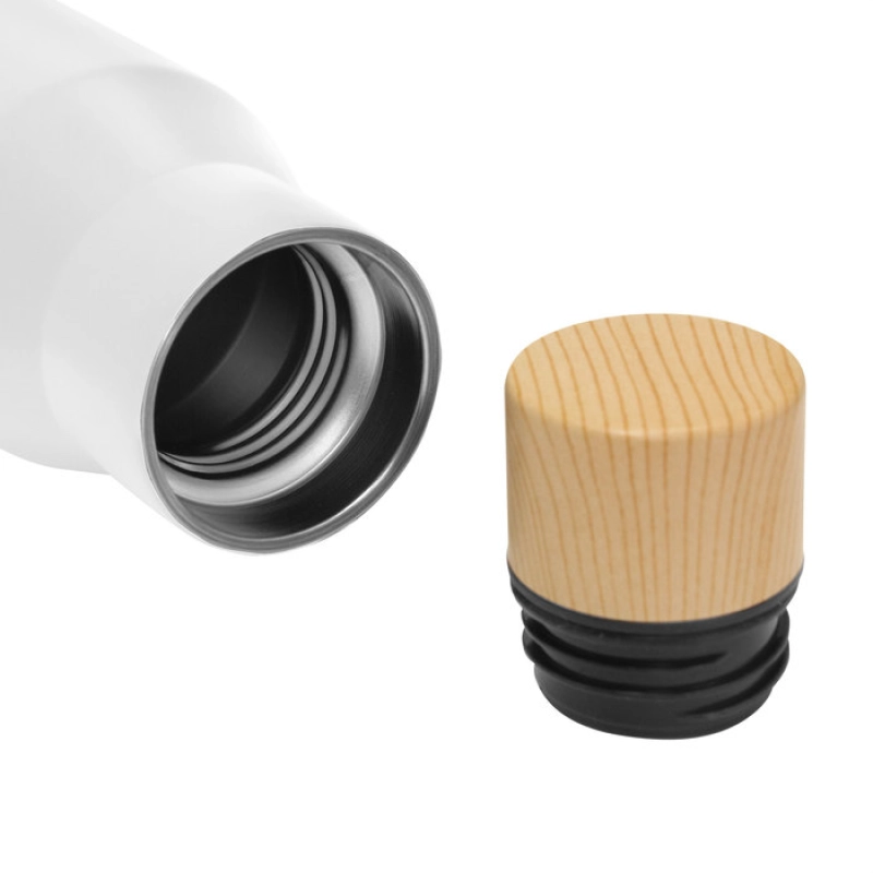 Botella de 500 ml doble pared, sellada al vacio, de 6.8 x 26 cmts