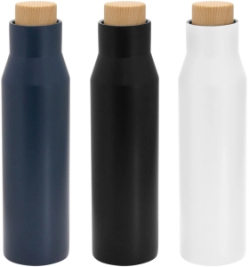 Botella de 500 ml doble pared, sellada al vacio, de 6.8 x 26 cmts
