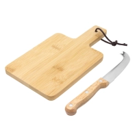 Tabla para Quesos con Cuchillo, de 22 x 12 x 1.2 cmts, en caja