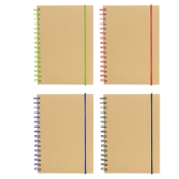 Libreta Argollada con 70 hojas rayadas, de 21 x 14.7 cmts