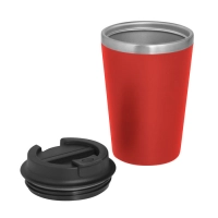 Mug de 350 ml doble pared, en polipropileno y acero, de 8.9 x 15 cmts