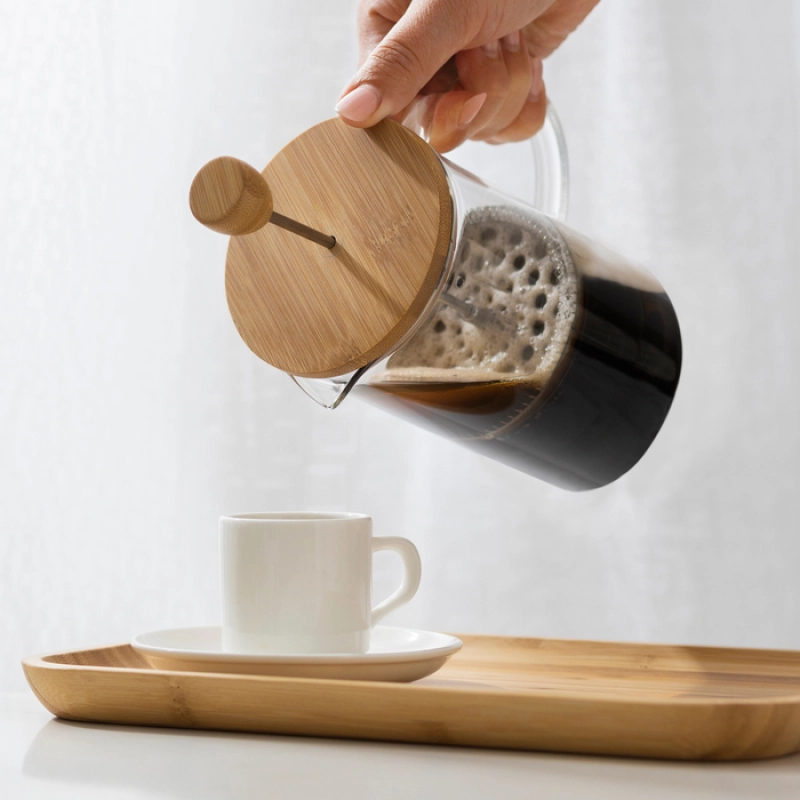 Cafetera Prensa de 600 ml, tamaño 8 x 18 cmts