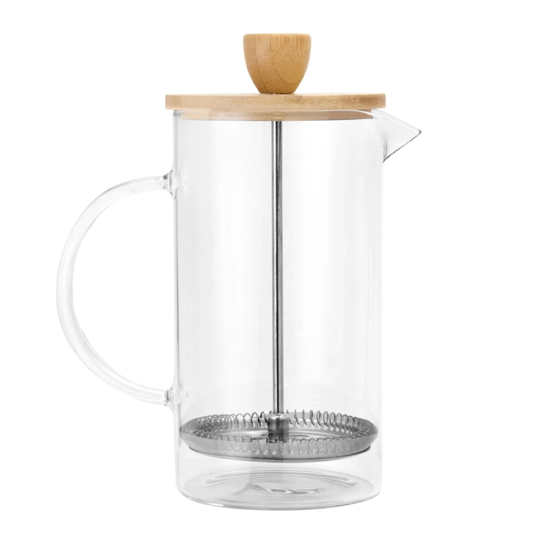 Cafetera Prensa de 600 ml, tamaño 8 x 18 cmts